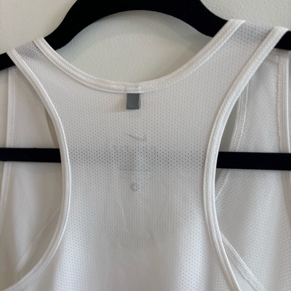 Nike Dri-Fit Women's White Mesh Racerback Running Tank Top Size Small - Picture 6 of 10